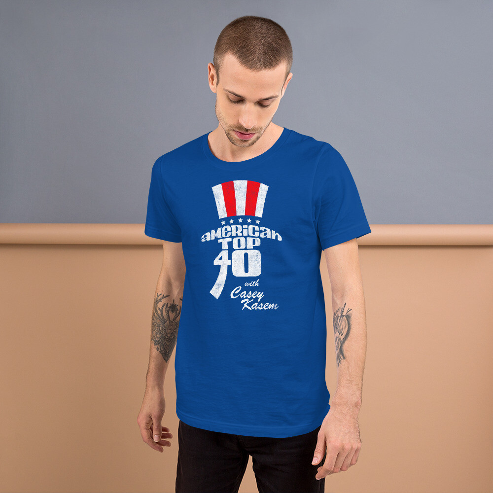 AMERICAN TOP 40 Radio Casey Kasem Graphic Tee Shirt Short-Sleeve Unisex T-Shirt