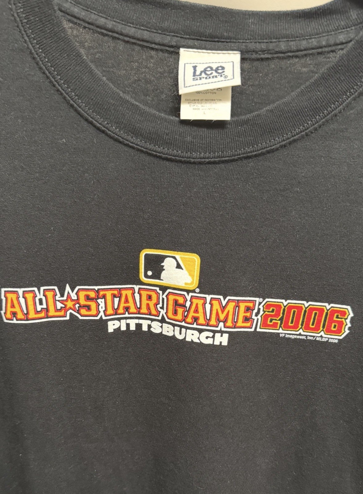 Lee Sport MLB All Star Game 2006 T-Shirt Mens Large Black Pittsburgh Pirates PNC