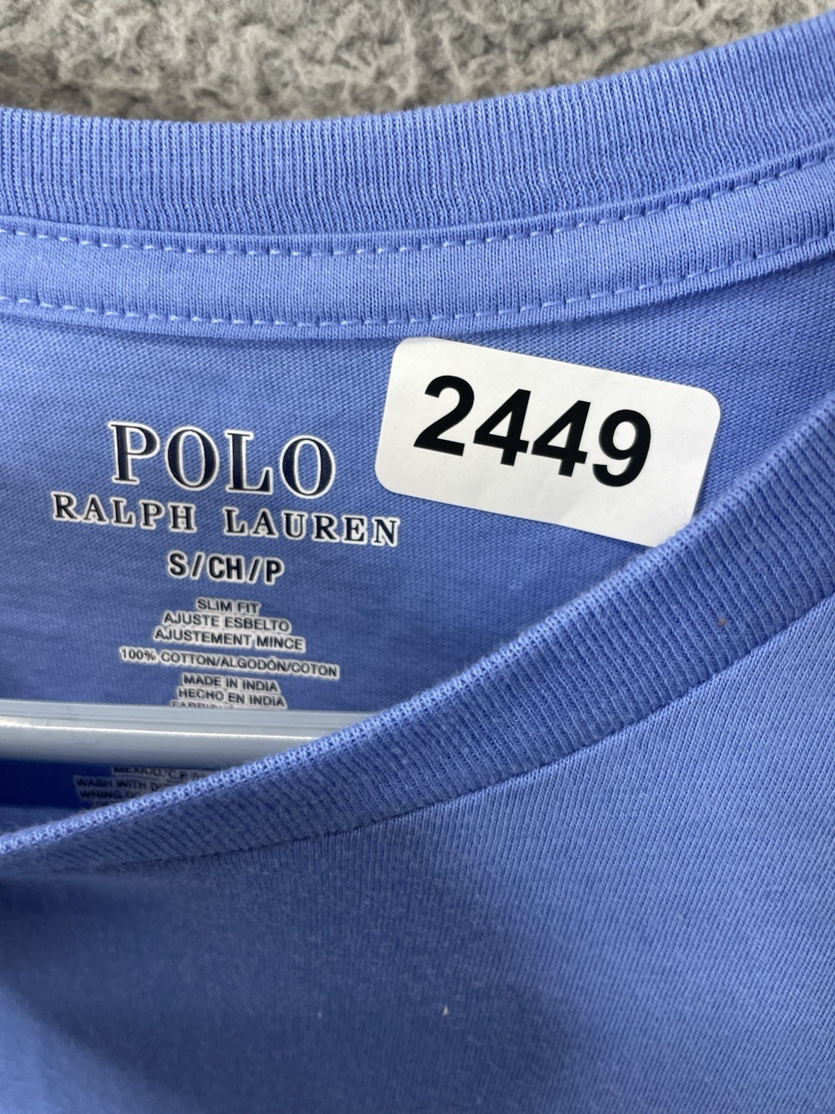 🔥 Polo Ralph Lauren • Men&rsquo;s Blue Slim Fit Crew-Neck T-Shirt • Size S