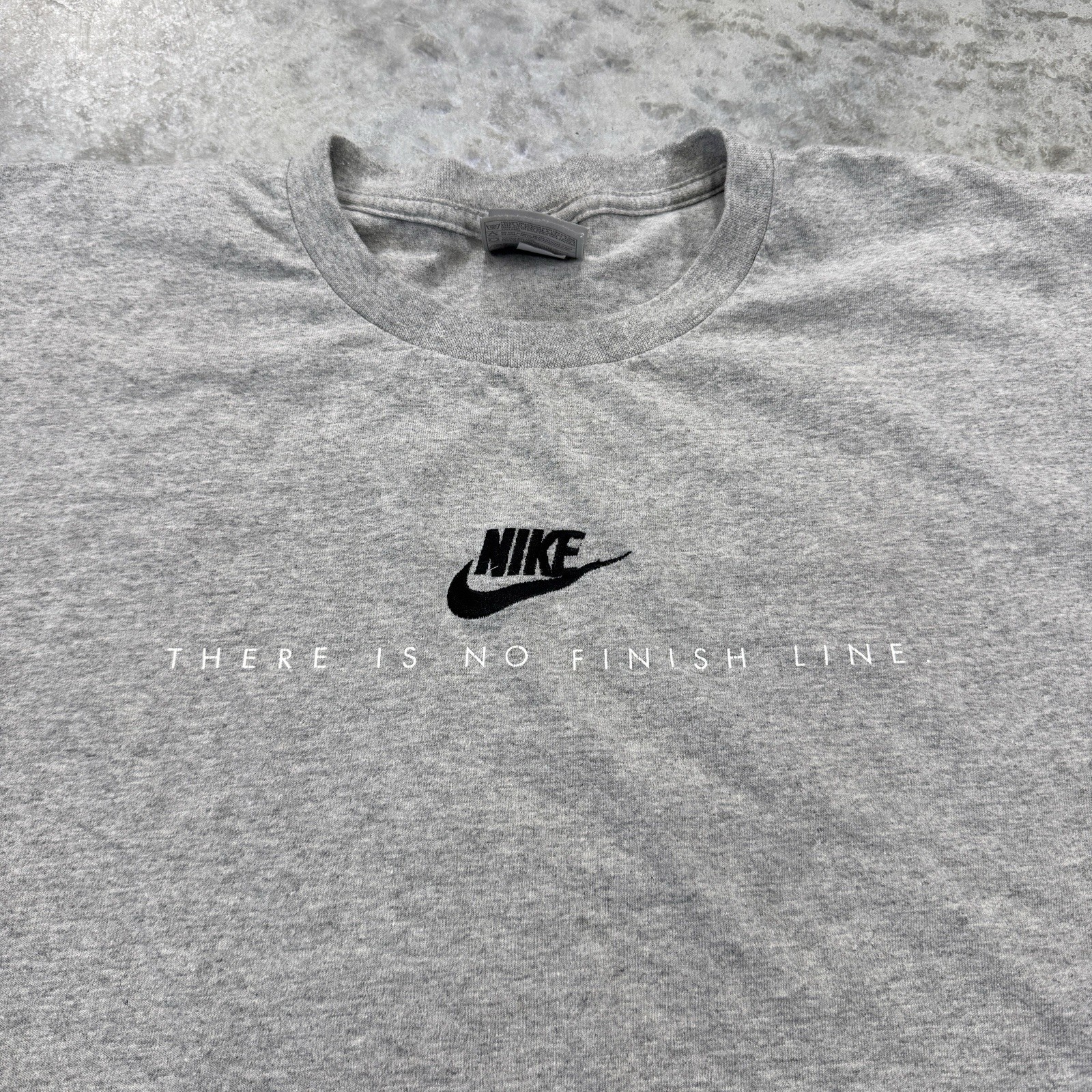 Vintage Nike shirt Adult Extra Large 90s There is no Finish line embroidered y2k