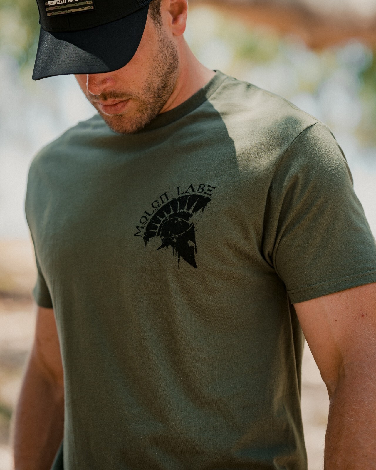 Howitzer Style Men&rsquo;s T-Shirt MOLON LABE Military Green Grunt S M L XL 2XL 3XL