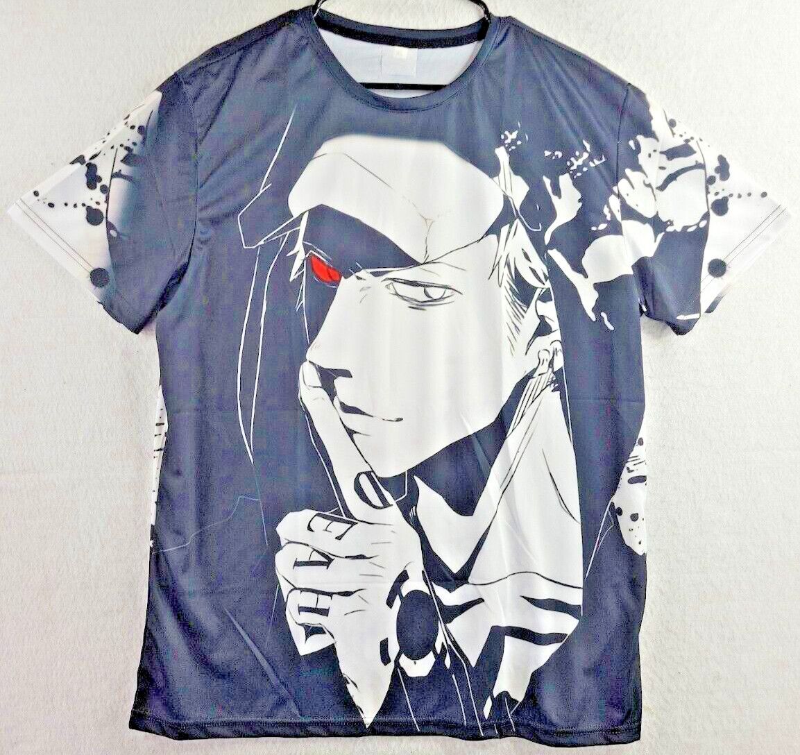 Anime Manga All Over Graphics Lightweight Short Sleeve Shirt Mens Large