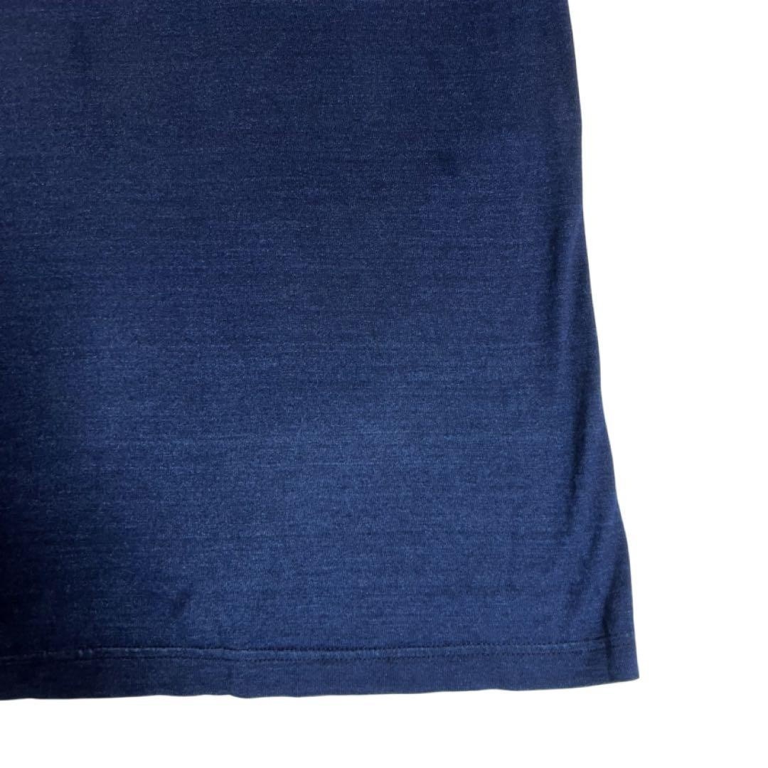 BLUE BLUE JAPAN Indigo Patchwork T-Shirt Size 2 Cotton Made in Japan F/S