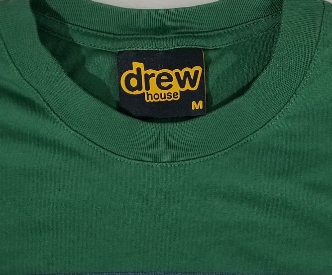 Drew House « HOME SWEET HOME » Green Crew Neck Designer Graphic T-Shirt Men&rsquo;s M