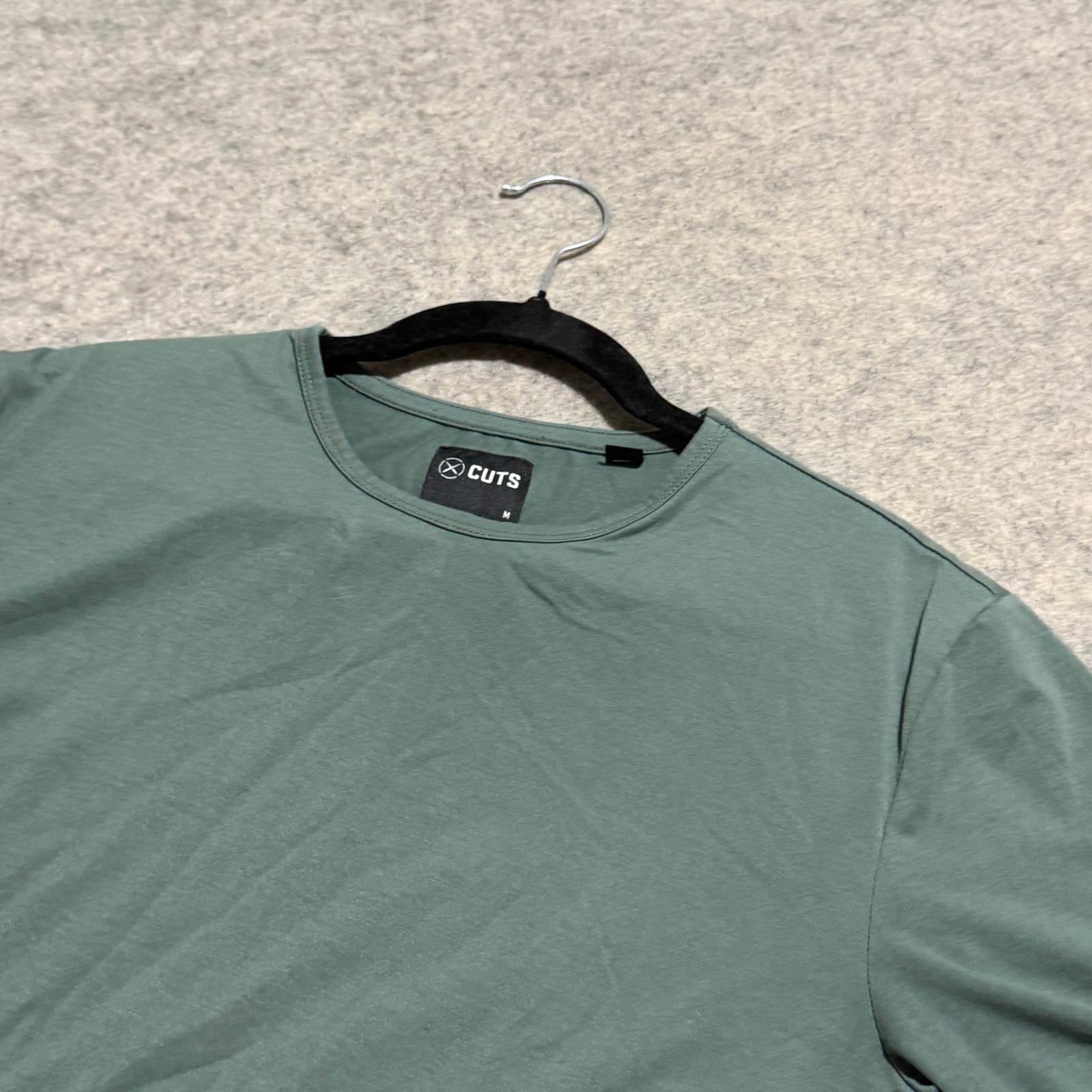 Cuts Clothing Mens Pyca Pro Crew Neck Short Sleeve T-Shirt Sage Green MT10003N M