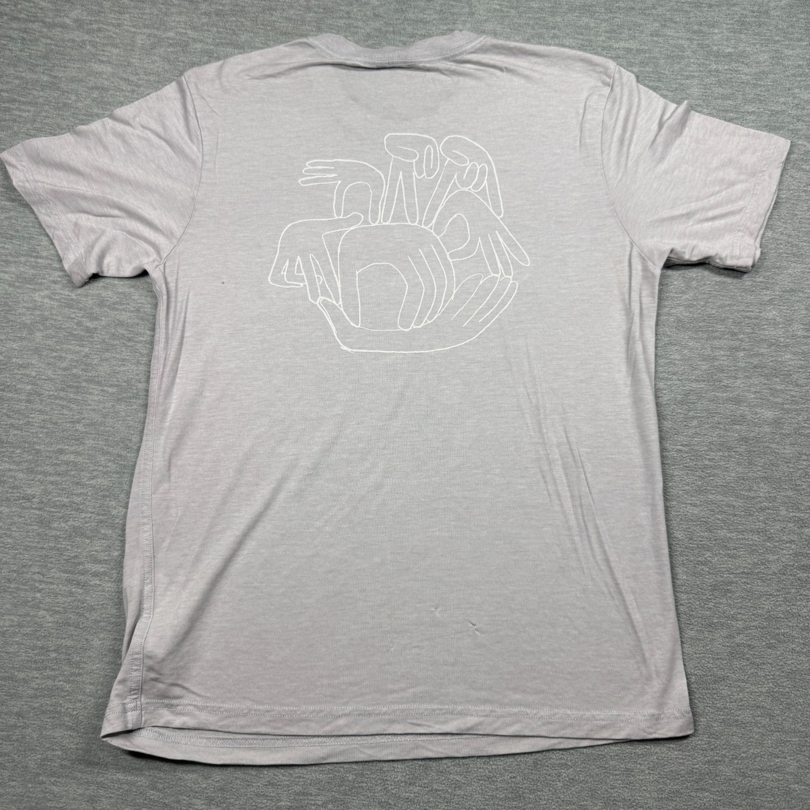 Allbirds T-Shirt Mens Medium Gray Allgood Collective Graphic Short Sleeve Cotton