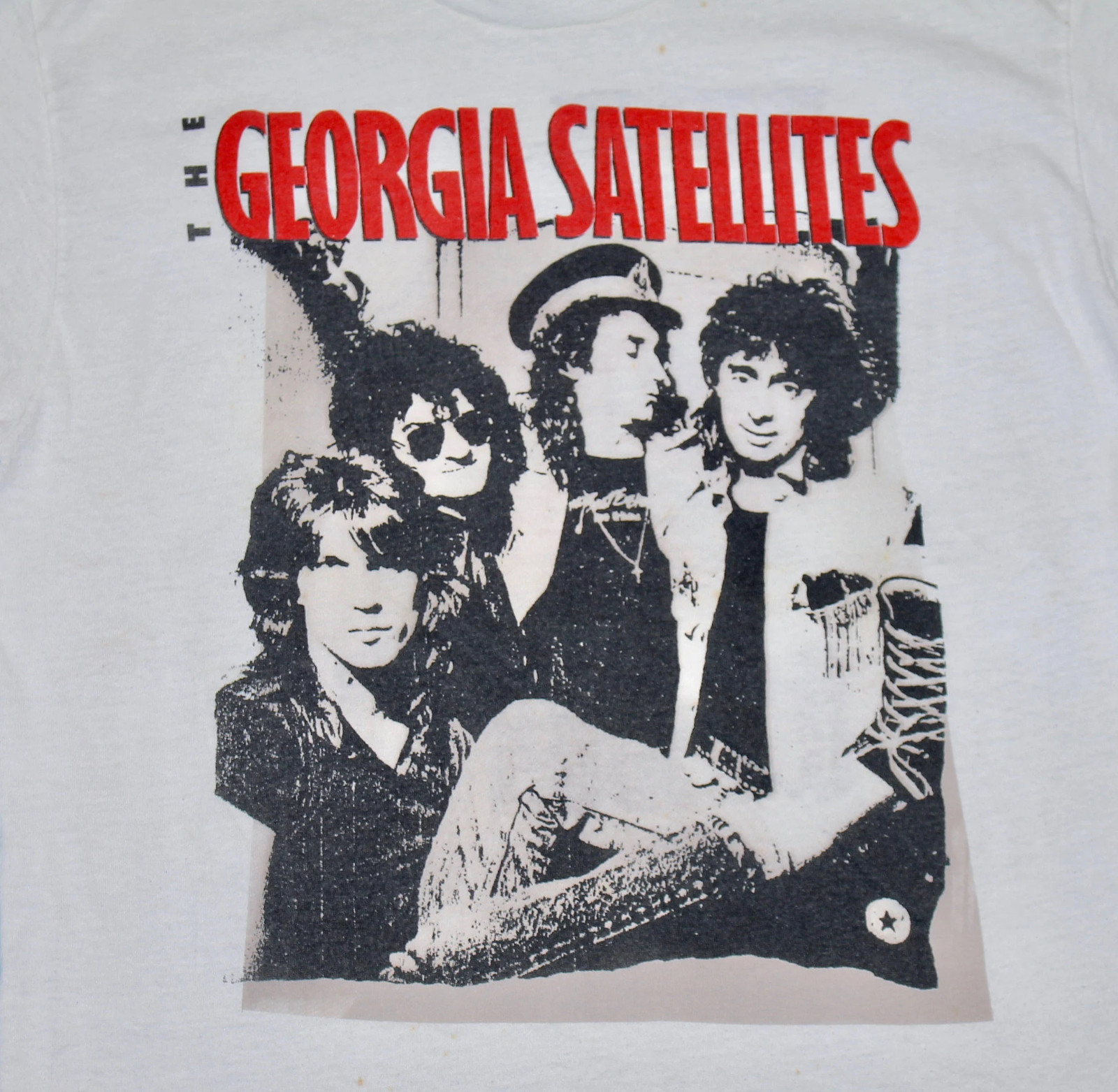 vtg 80s 1987 The Georgia Satellites tour t shirt DS66