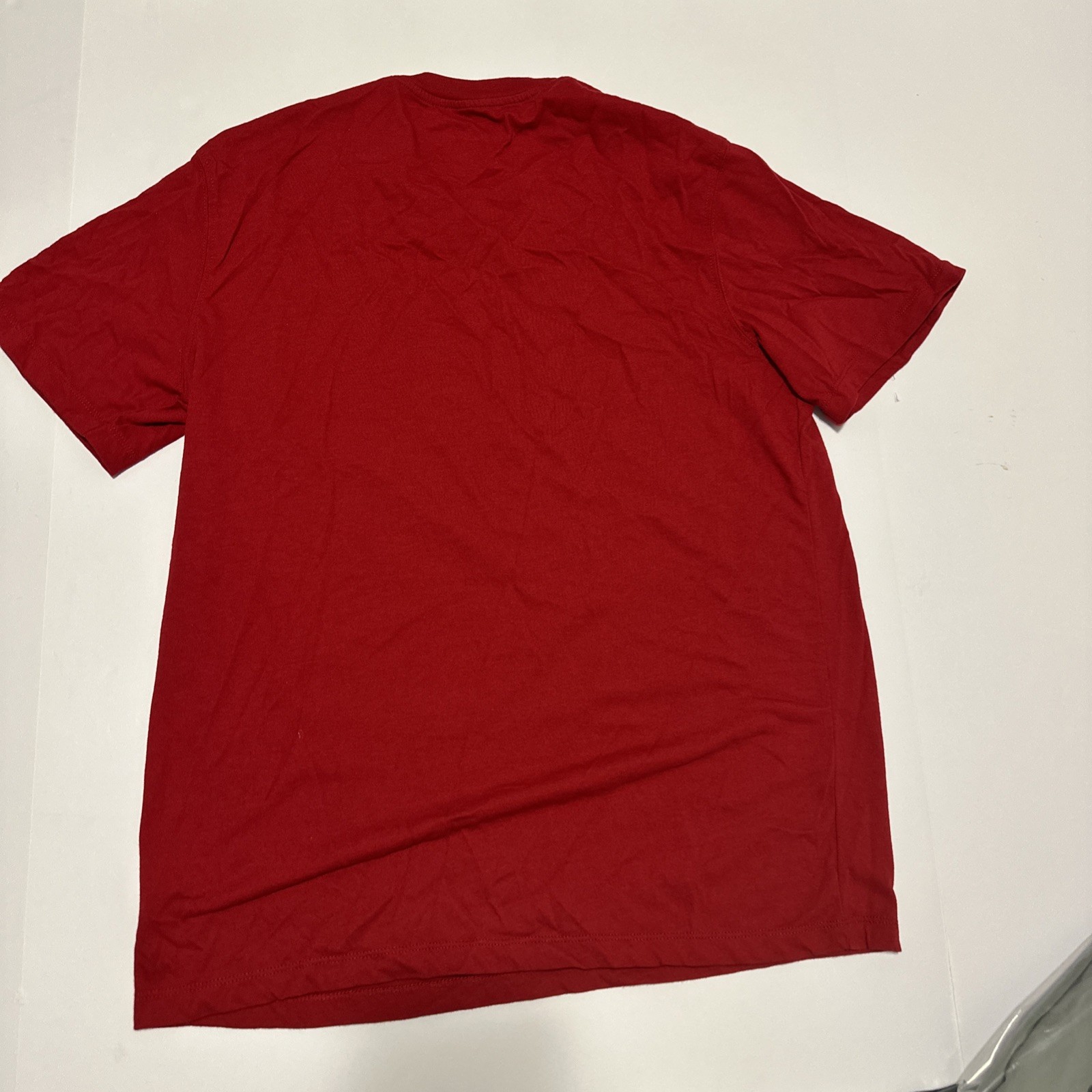 all red blank short sleeve good fellow shirt medium