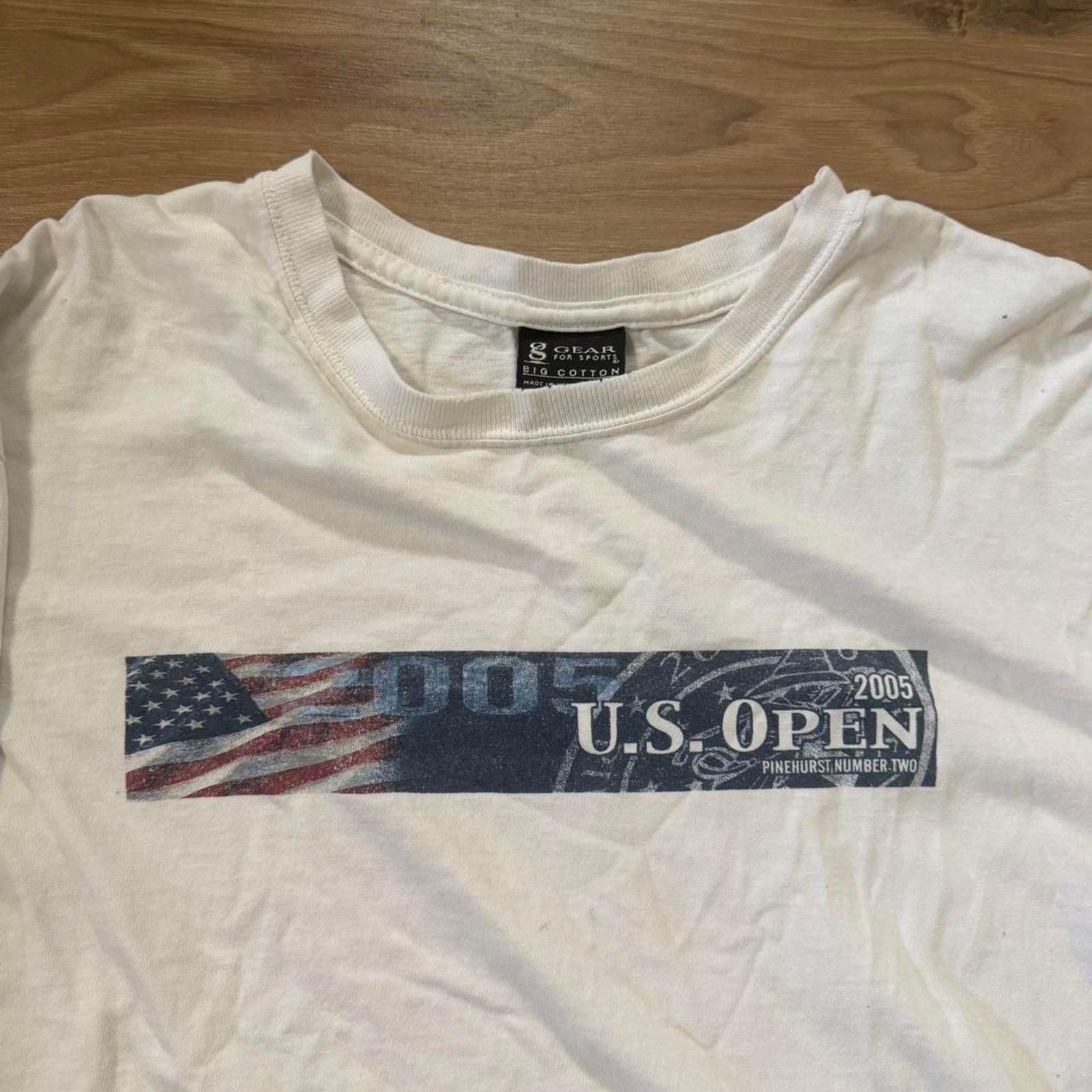 Vintage 2005 U.S. Open long sleeve Distressed Tennis Tee Size XL Sports