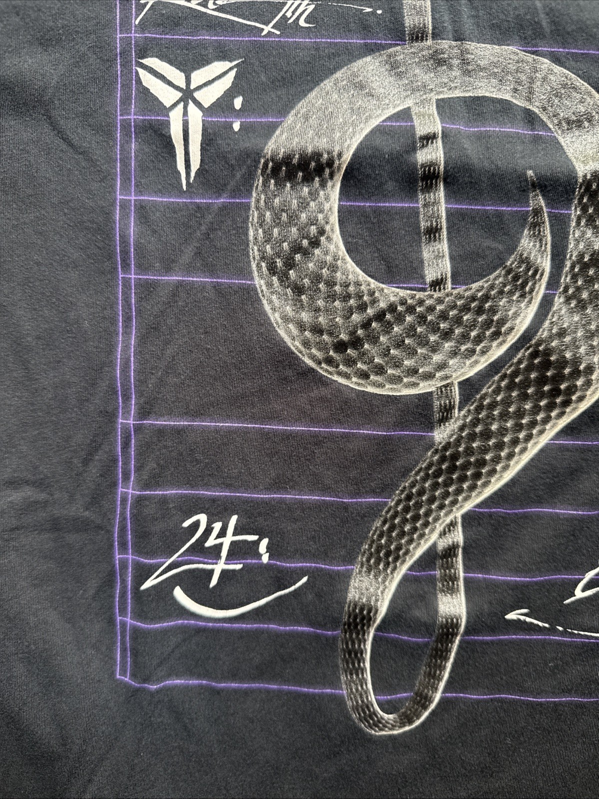 Nike Dri-FIT Kobe Bryant Black Graphic T-Shirt M Black Mamba Rare Basketball