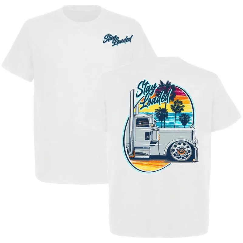 Stay Loaded Cool Breeze T-Shirt, Semi Truck Tee, Peterbilt Shirt , Retro Truck