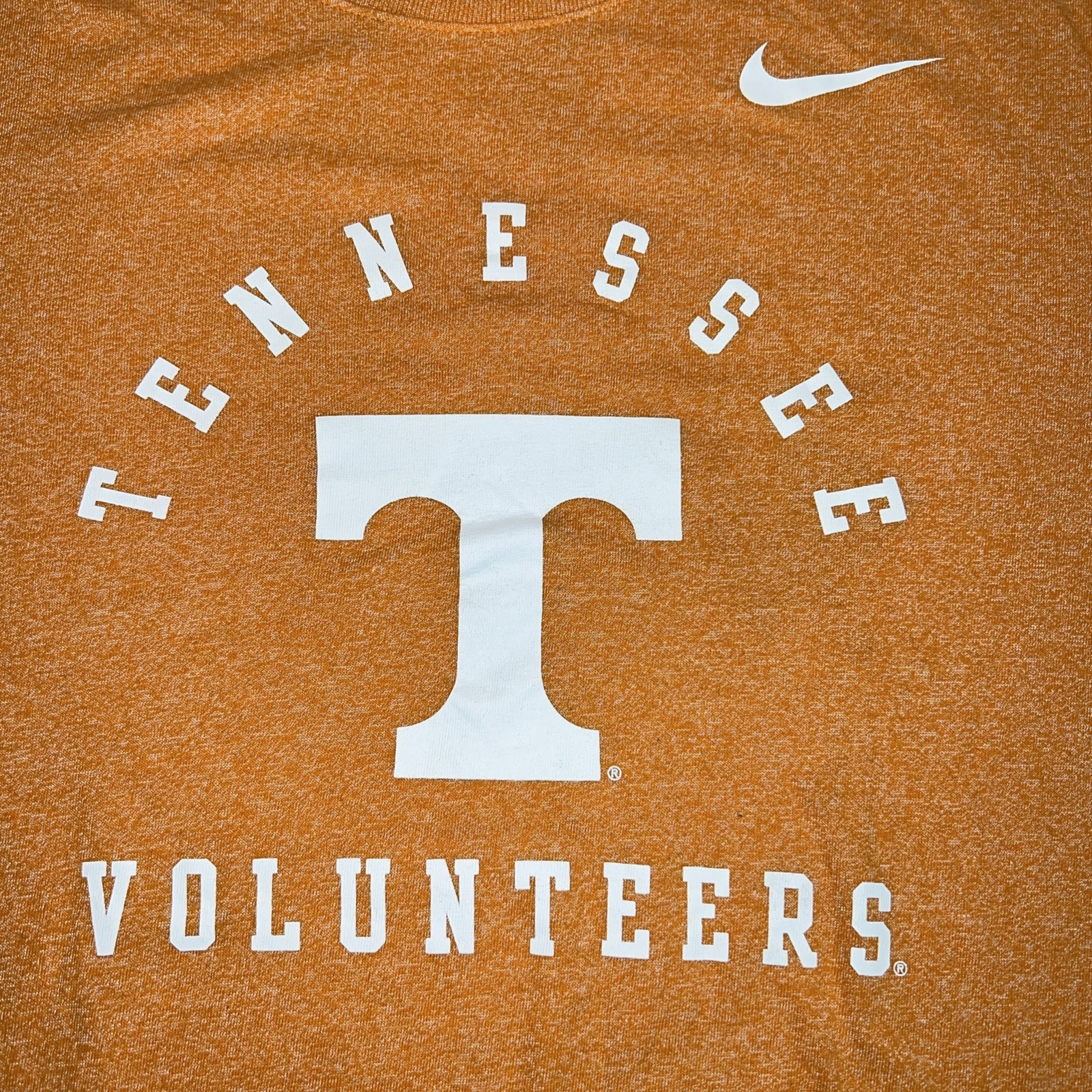 Nike Tennessee Volunteers Shirt Men&rsquo;s Size Large Logo Swoosh Big T Logo Orange