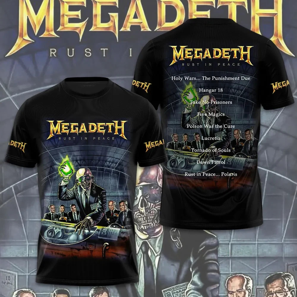 Hot Rare New Megadeth Rust In Peace AOP T-Shirt Gift For Fans S-5XL men ksisn0