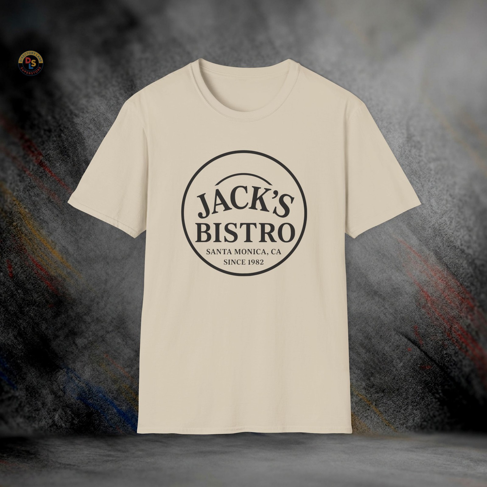 Jack&rsquo;s Bistro Santa Monica Three&rsquo;s Company T-Shirt | Softstyle Tee