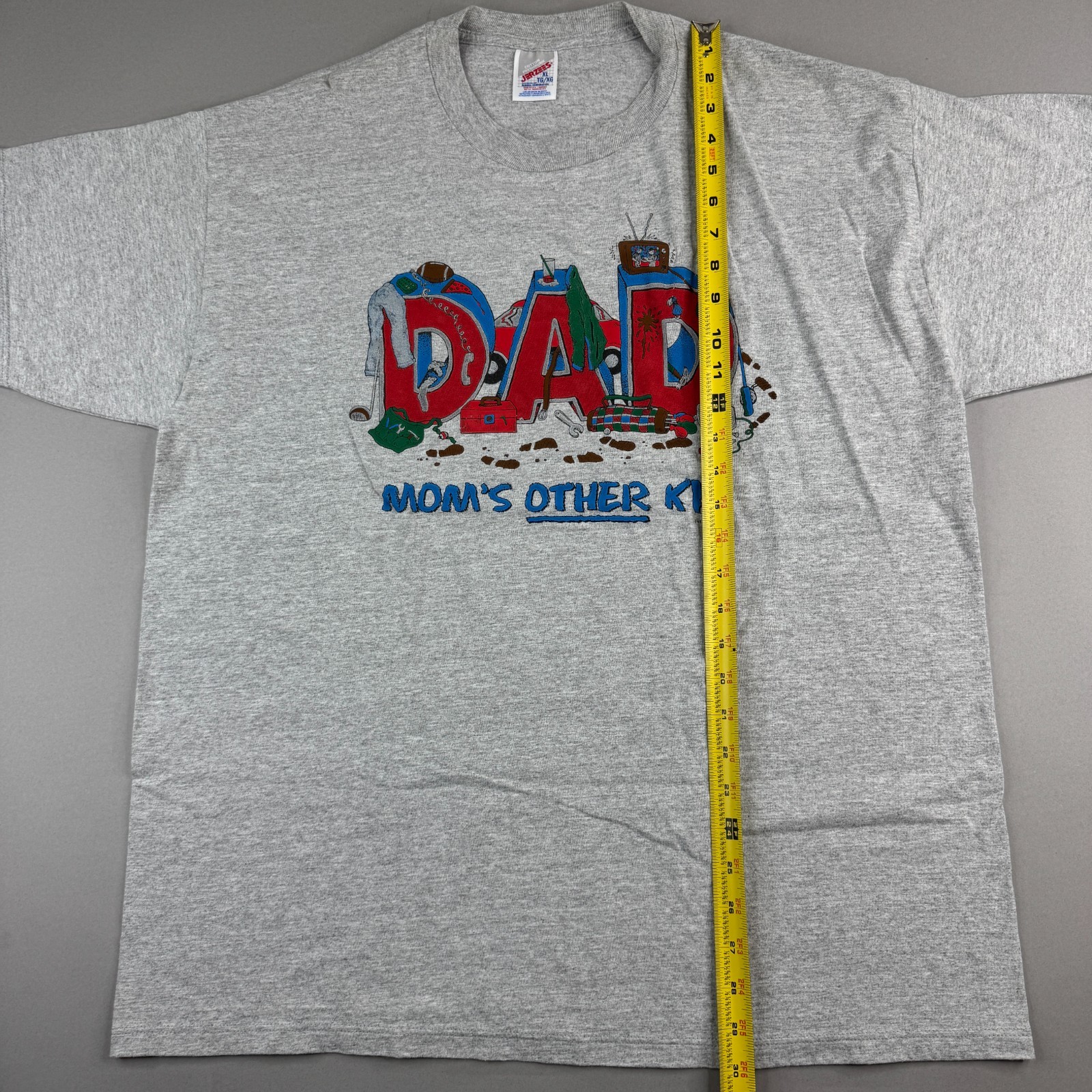 Vintage 90s Jerzees Dad Mom’s Other Kid Graphic Tee XL USA Preshrunk T Shirt