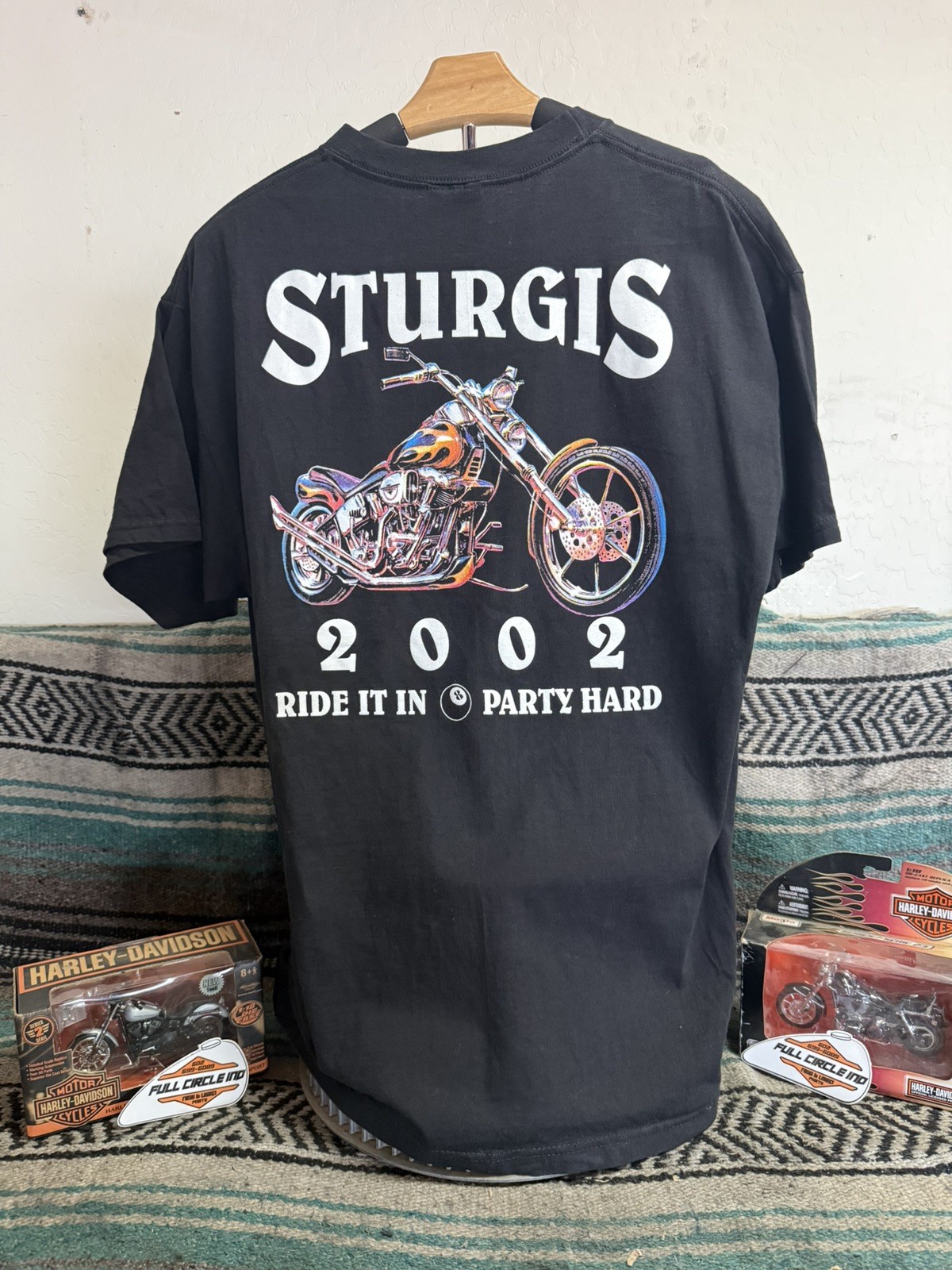 Sturgis 2002 Bike Week Shirt, Large, 29 in Long 18 in Wide