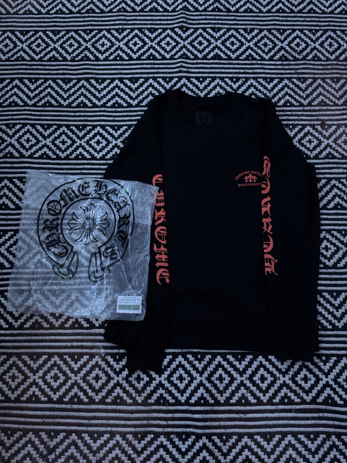 Chrome Hearts Men&rsquo;s Long Sleeve T-Shirt Size Small