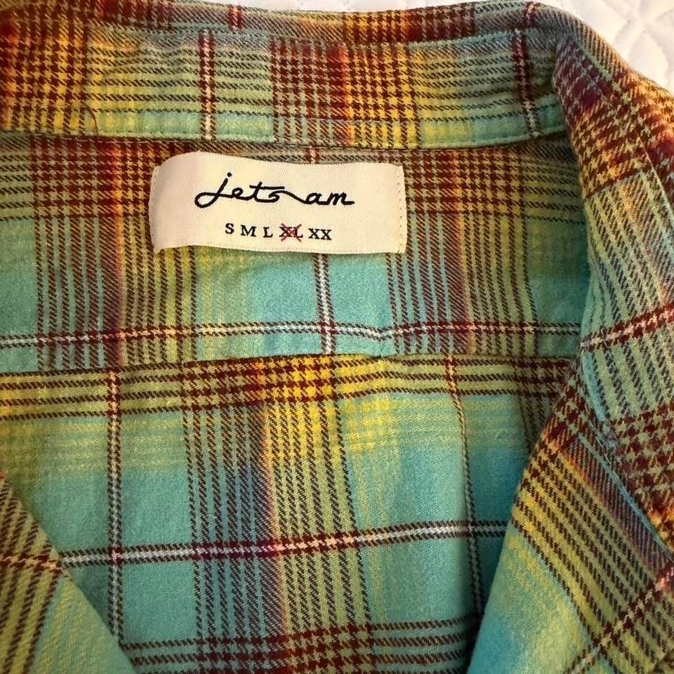 Jetsam men&rsquo;s Soft and comfortable multi-coloured rough rider flannel shirt