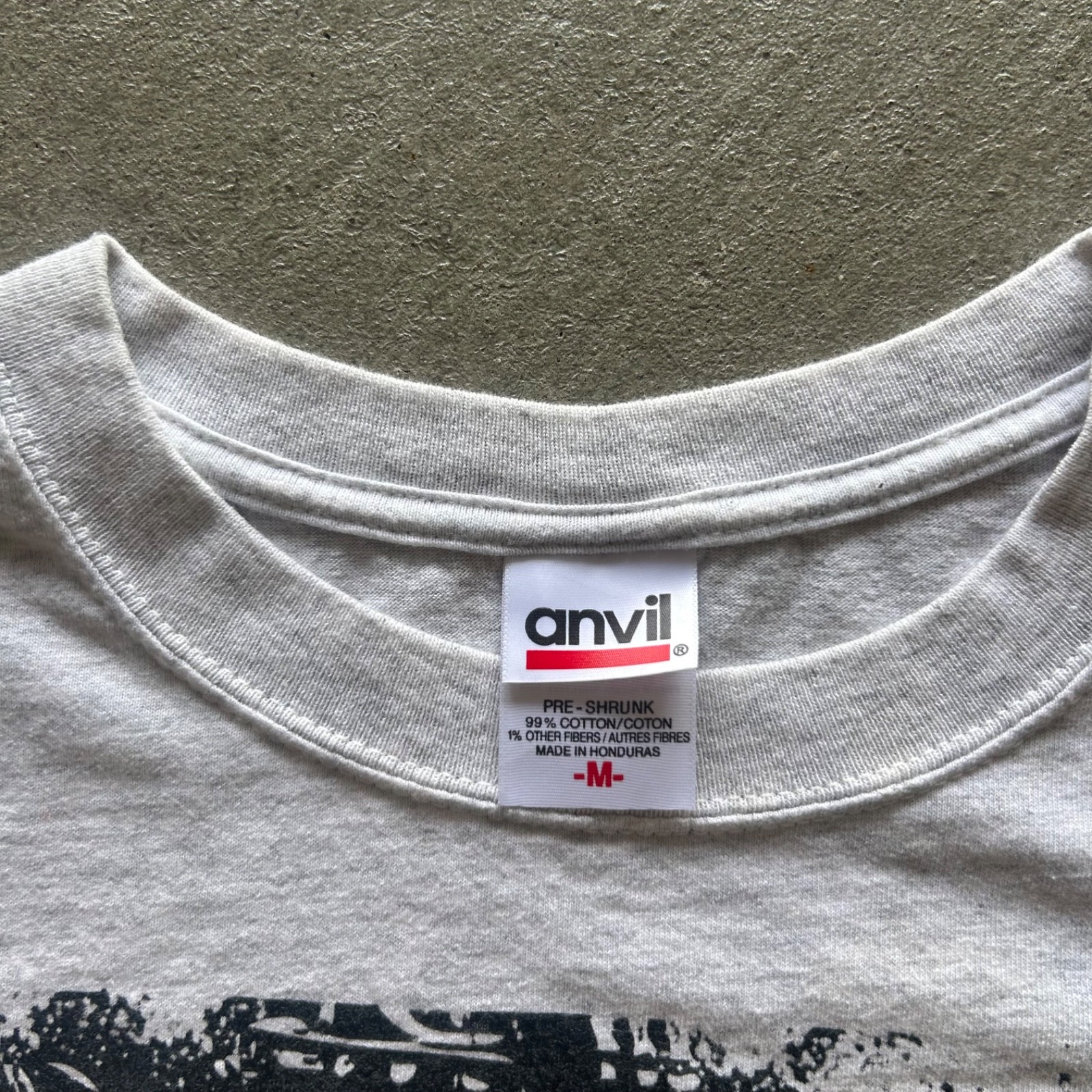 Vintage 90s Four On The Floor Shirt Size Medium Gray Manual Car My Space Graphic