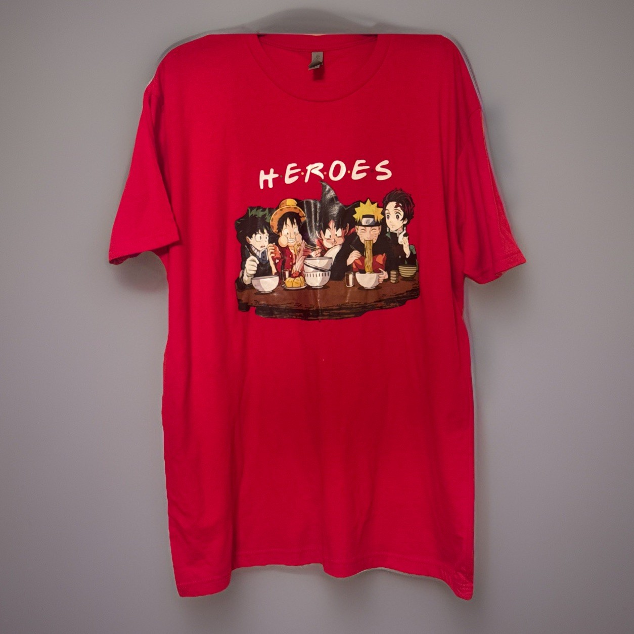 heroes short sleeve shirt xl