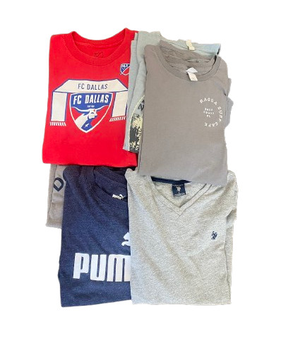 Lot of 10 Men’s T-Shirts Mixed Brands L–XL Puma Columbia Aeropostale FC Dallas