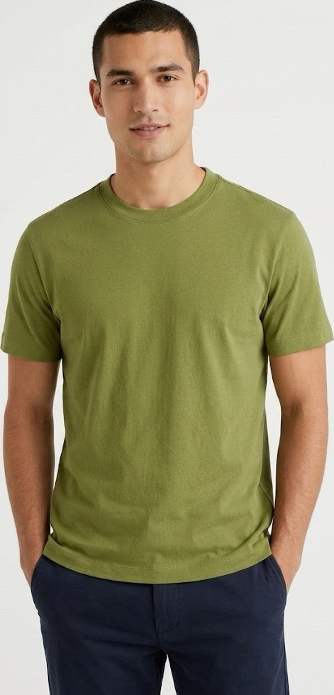 Club Monaco Men’s Crew Neck Short Sleeve Men&rsquo;s Cotton T-Shirt Size M Green