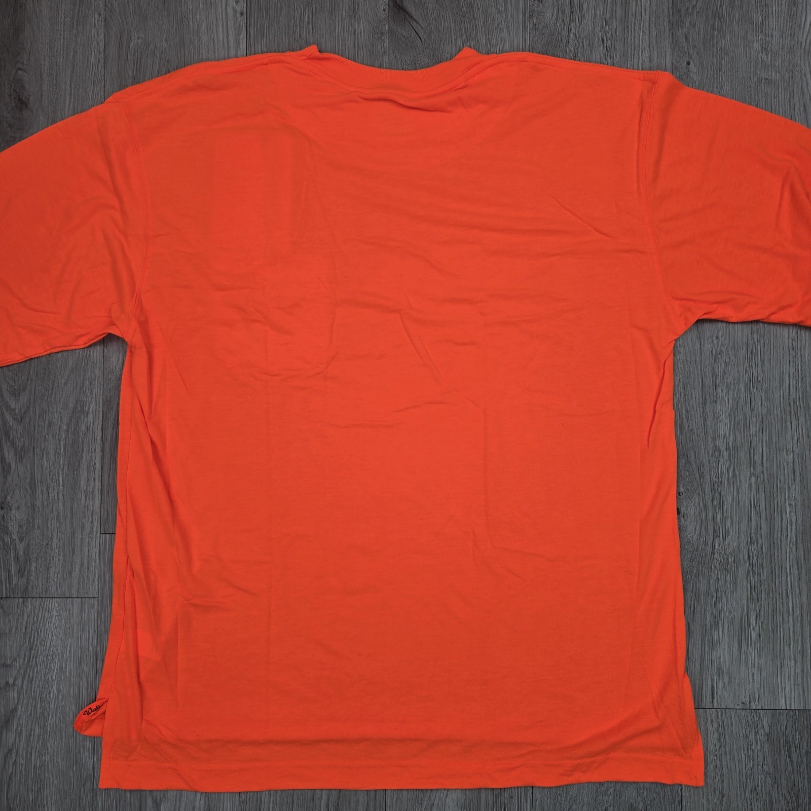 Walls Hi Vis Shirt Large Orange Short Sleeve Tee Moisture Wick Anti Odor Rugged