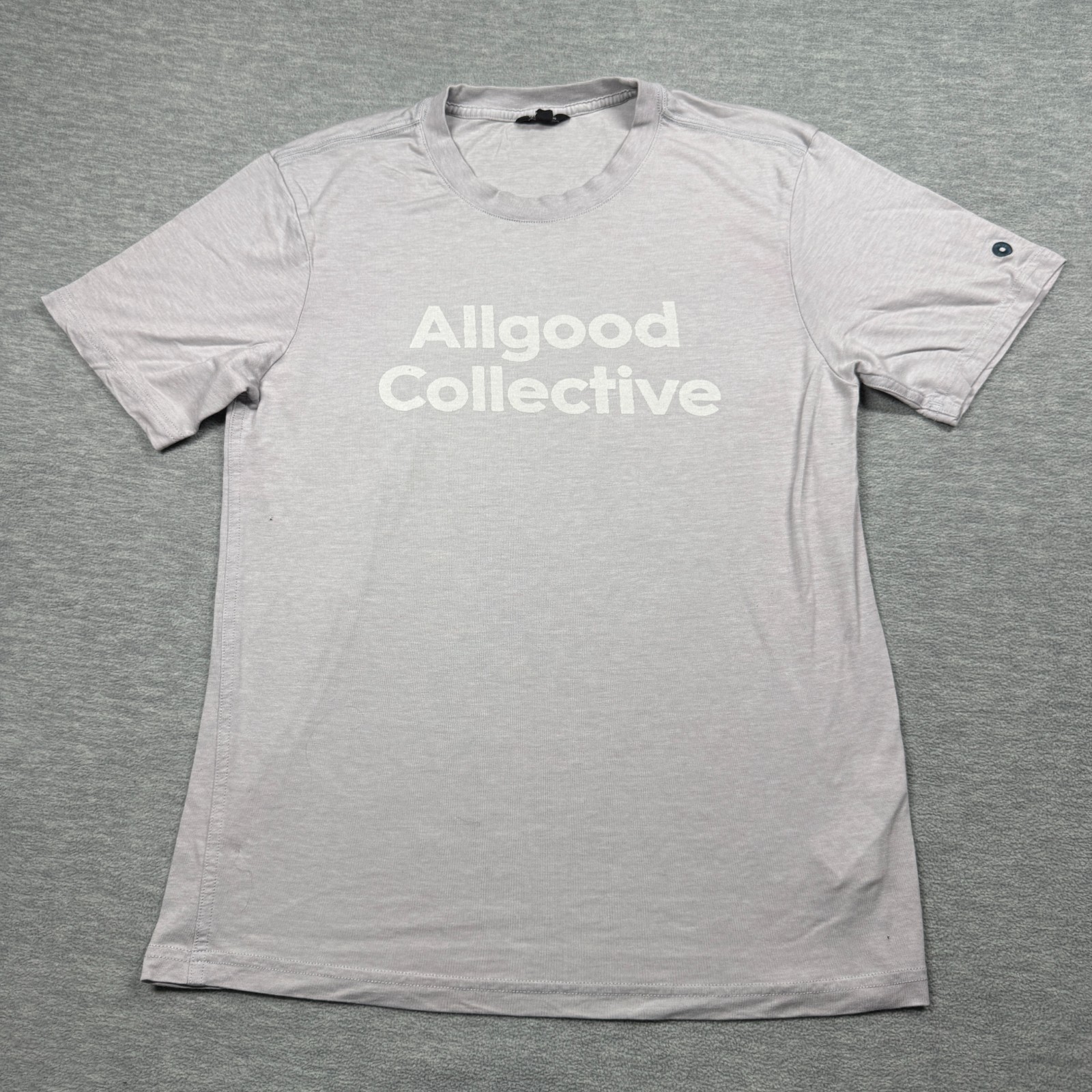 Allbirds T-Shirt Mens Medium Gray Allgood Collective Graphic Short Sleeve Cotton