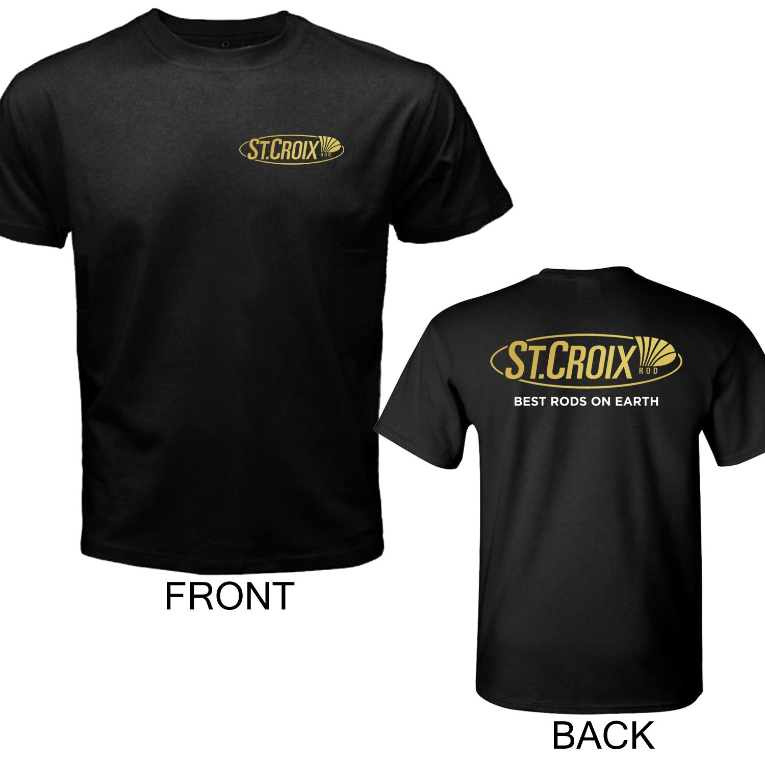 St. Croix Fishing Rods Men&rsquo;s Black Size S to 5XL