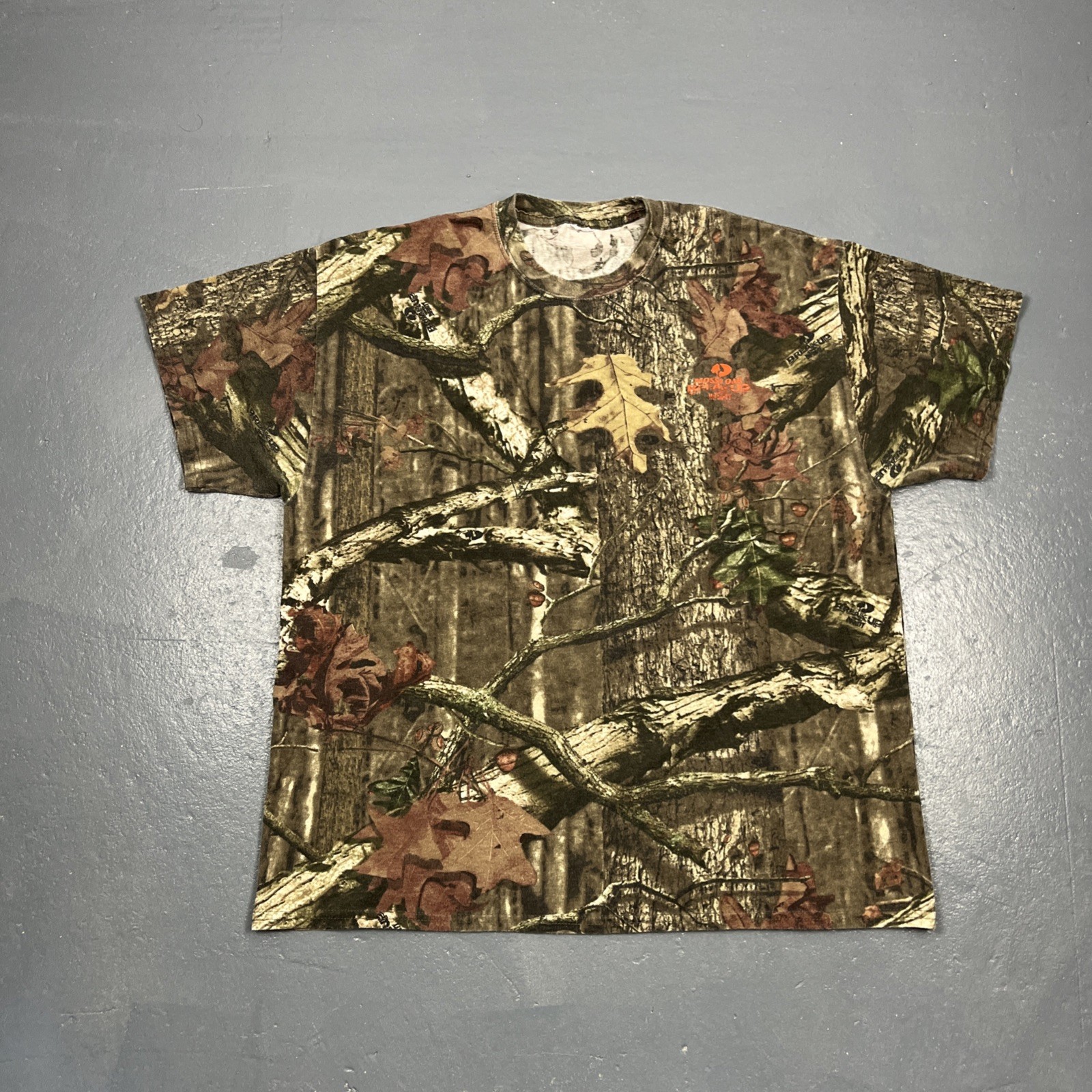 Vintage Mossy Oak Breakup Infinity Camo T Shirt Mens L Outdoor Hunting Tee 90s