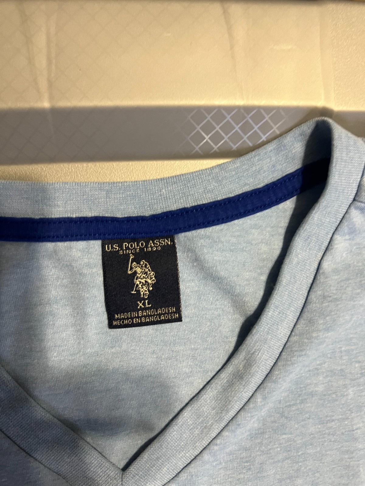 US Polo association Mens T-shirt Lite Blue