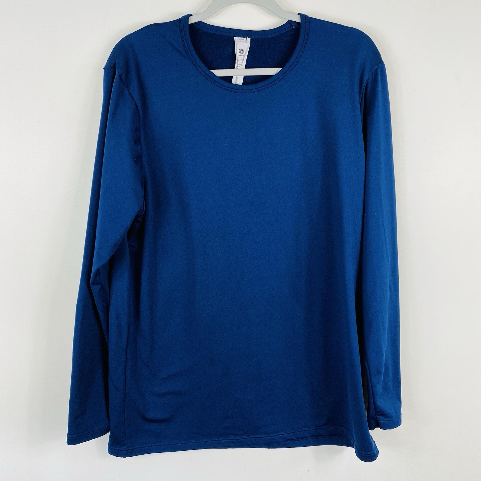 Lapasa Thermal Shirt Men&rsquo;s XL Navy Blue Fleece Lined Long Sleeve Base Layer