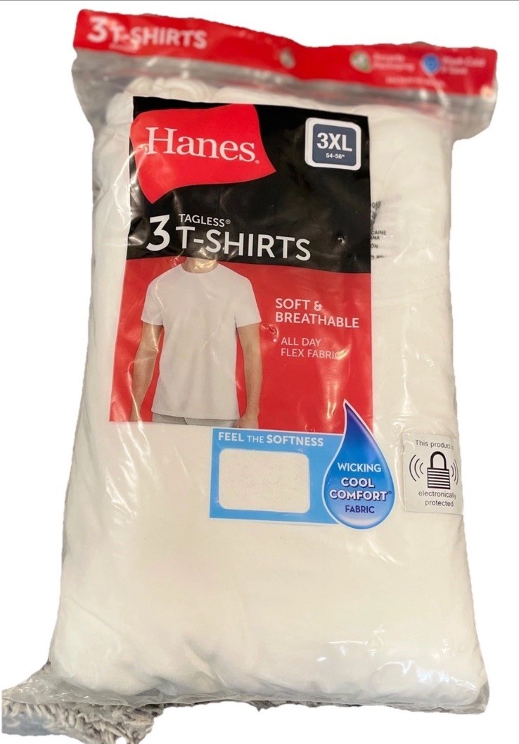 Hanes Men&rsquo;s T-shirt single, 2 pack or 3 pack various colors available, new