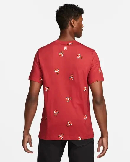 NEW Size XL Nike Tiger Woods Frank Golf Red All Over Print Crew T Shirt Tee Mens