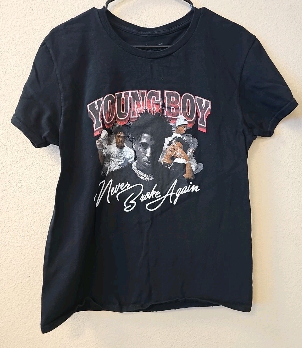 A1 Young Boy Never Broke Again Adult Medium Size T Shirt Rap Hip Hop