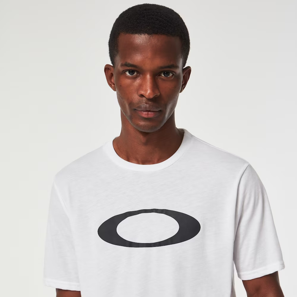 Oakley O-Bold Ellipse Short Sleeve Tee Crew Neck T-Shirt White/Black XXLarge