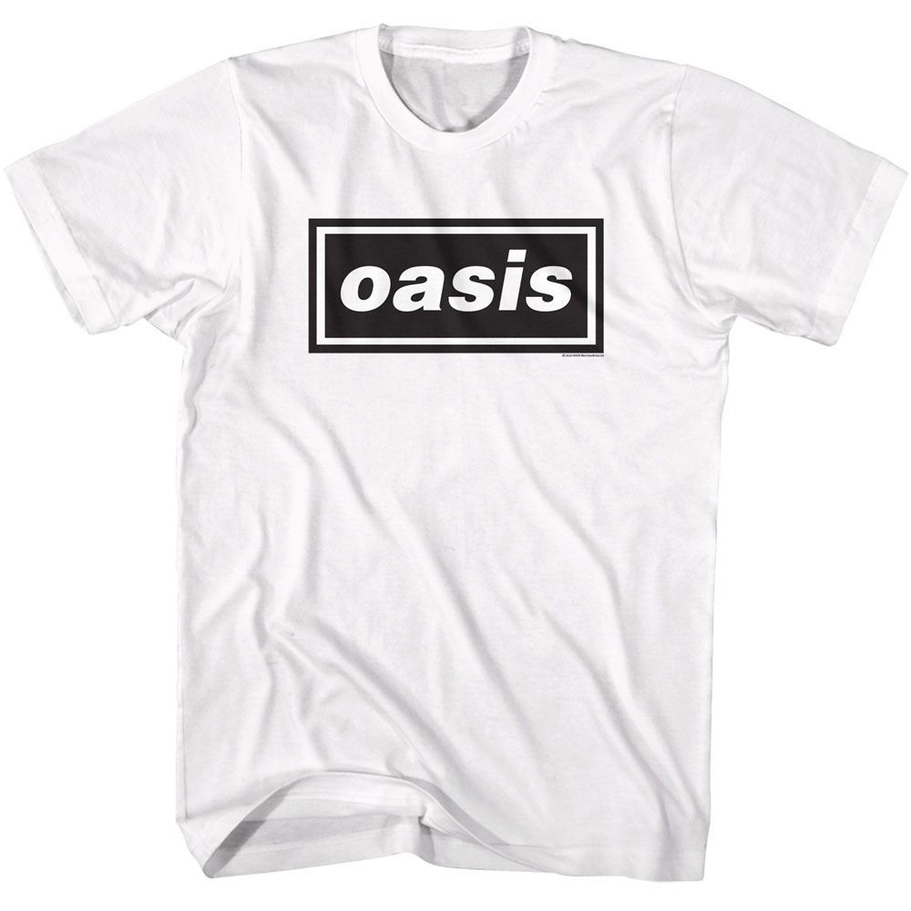 Oasis Rectangular Logo White Music Shirt
