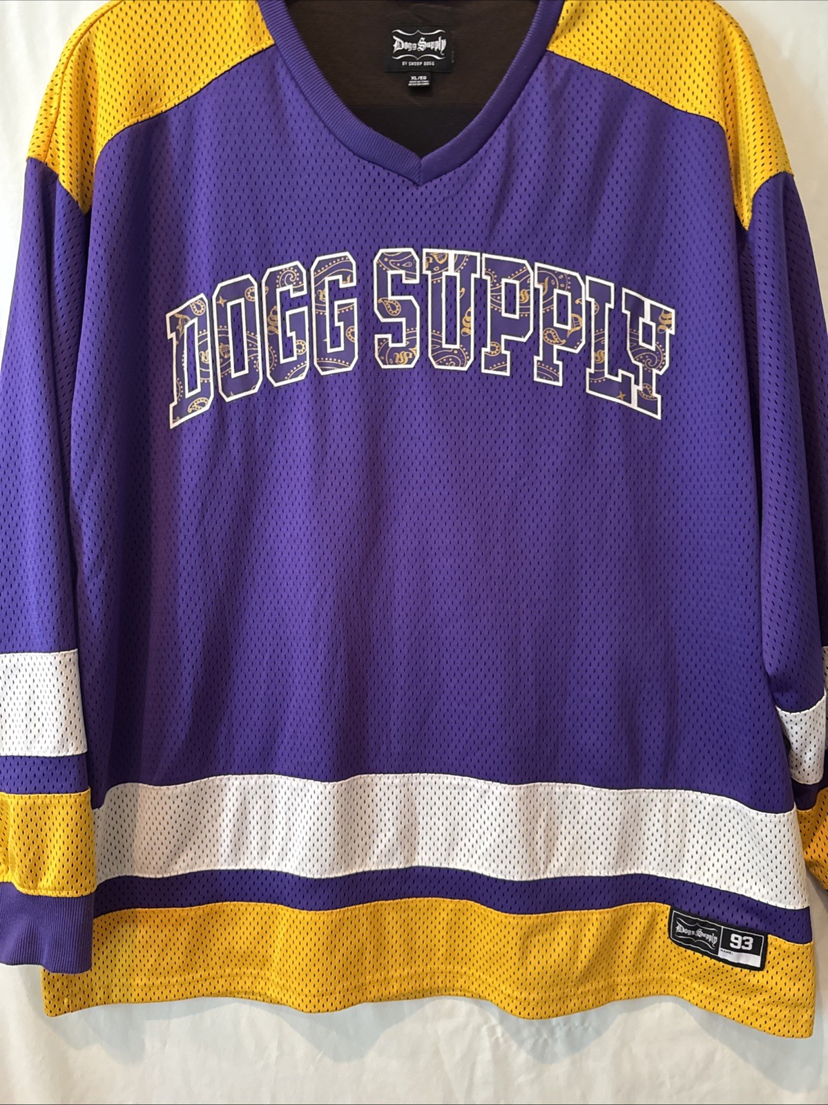 Snoop Dogg Supply Purple/G0ld LINED XL Long Sleeve 93 Shirt Rap Gangsta Pound