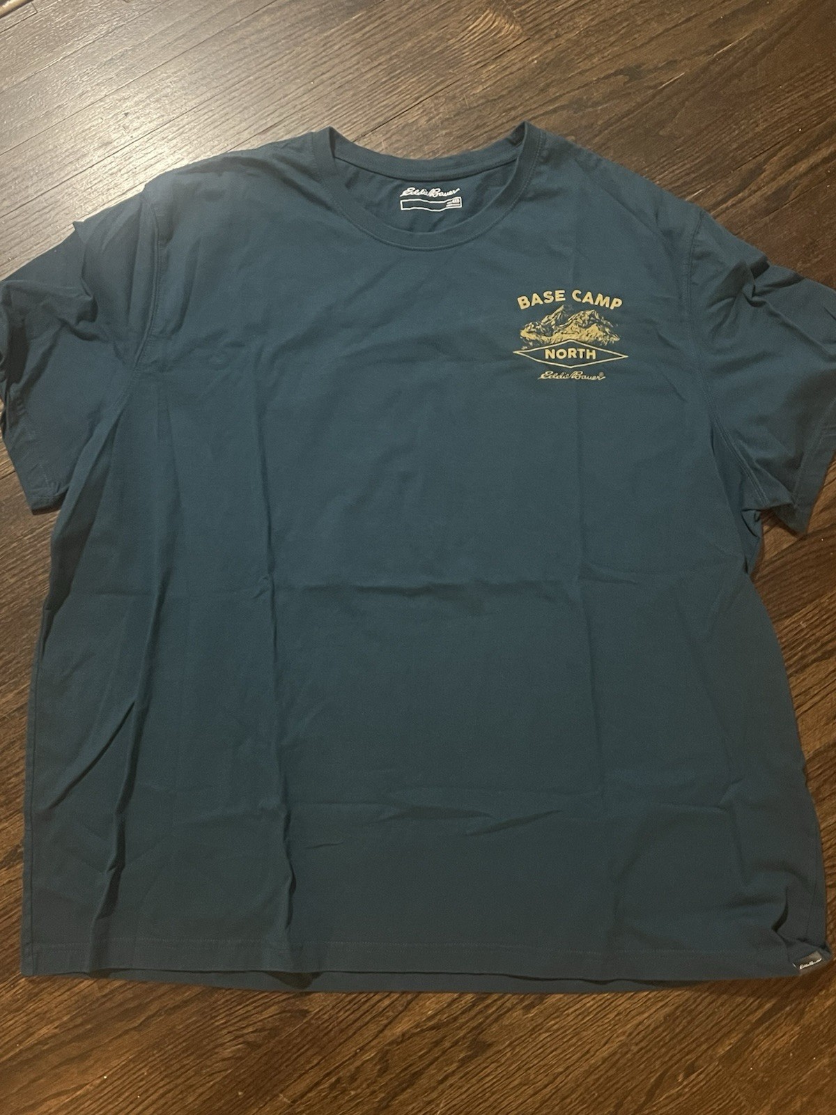 Eddie Bauer Blue Graphic Logo Crew Neck Short Sleeve T-Shirt Men&rsquo;s 4XB