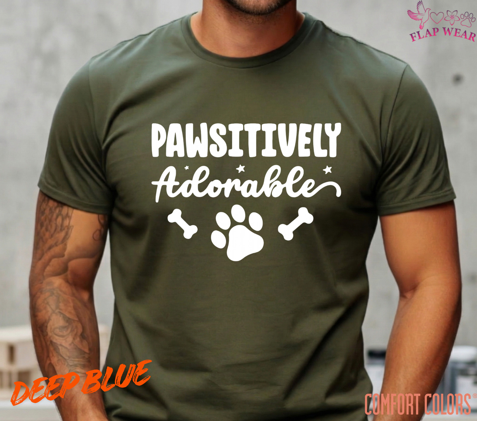 Unisex Pawsitively Adorable Dog Paw Print T-Shirt – Cute Pet Lover Graphic Tee