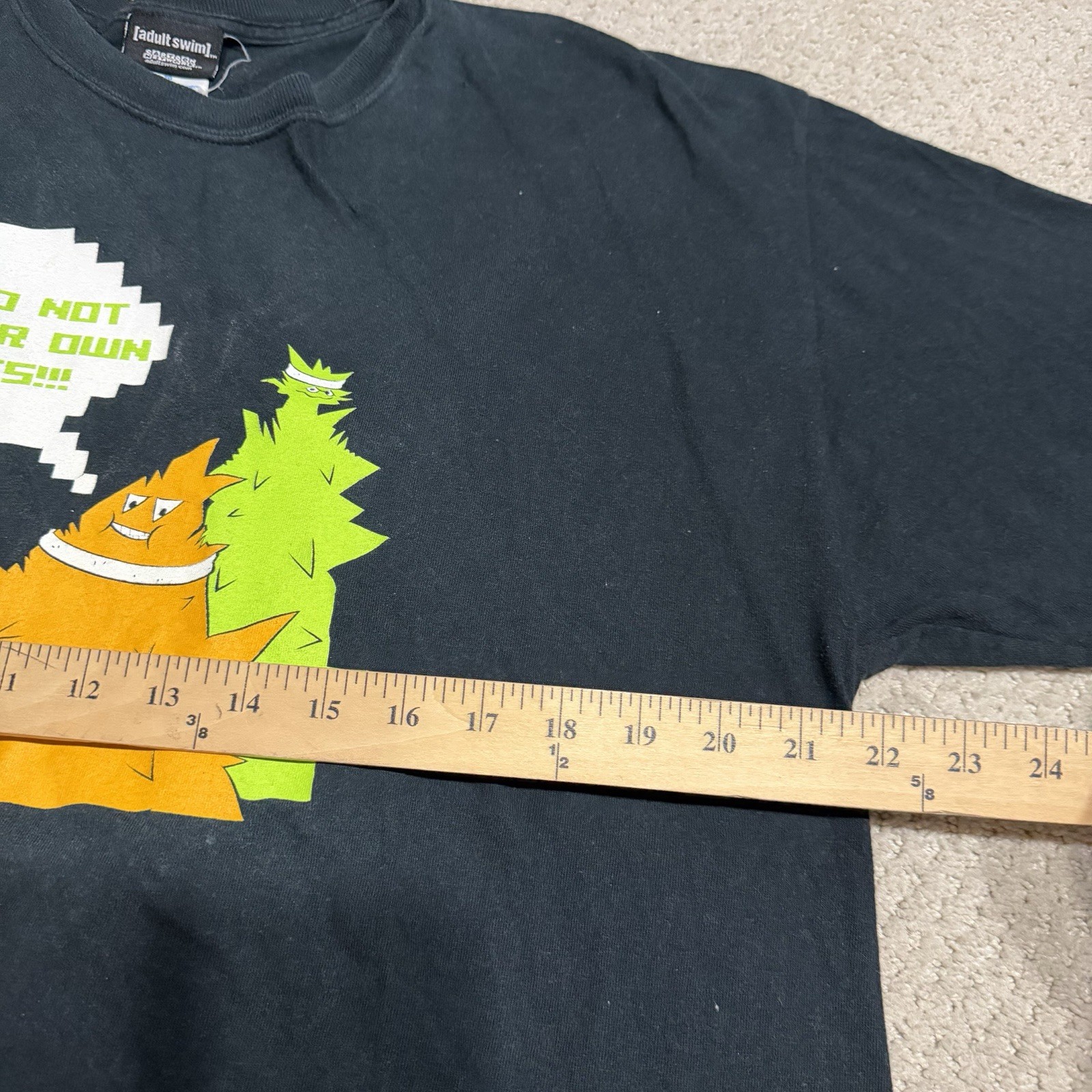 Vintage Cartoon Network Adult Swim Aqua Teen Hunger Force Tee Shirt size XL
