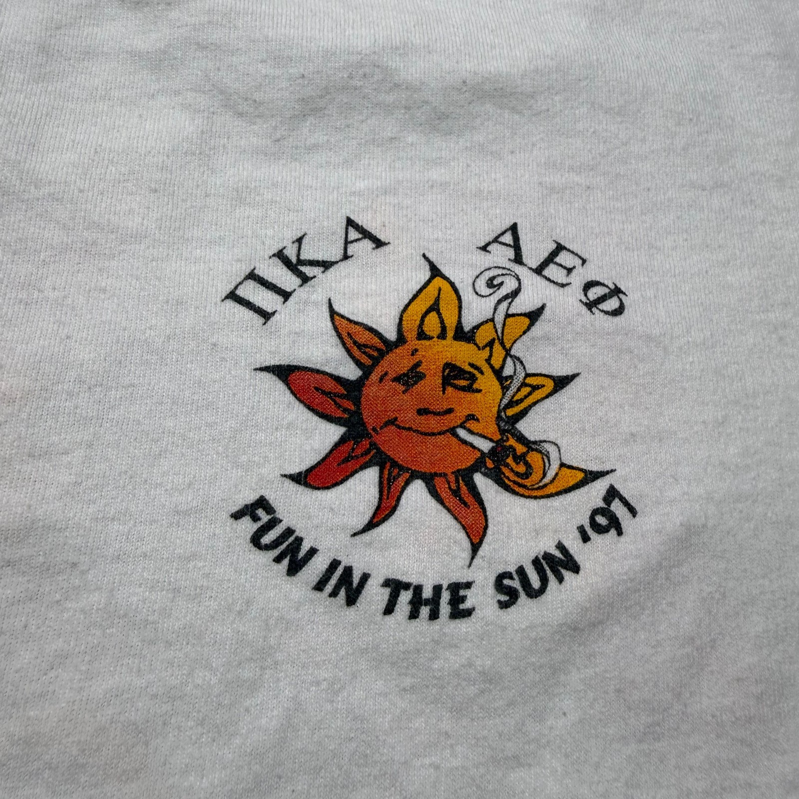 Vintage 90s Pi Kappa Alpha Epsilon Wake Up And Smell The Graphic T-Shirt Medium