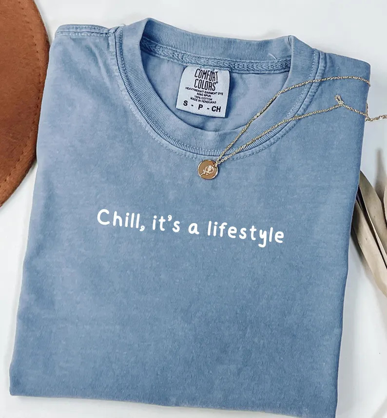 Chill Lifestyle Comfort Tee Relaxed Fit Soft Cotton Shirt