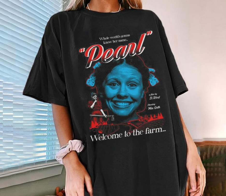 Pearl Horror movie Inspired Tee, Mia Goth Scary movies Shirt