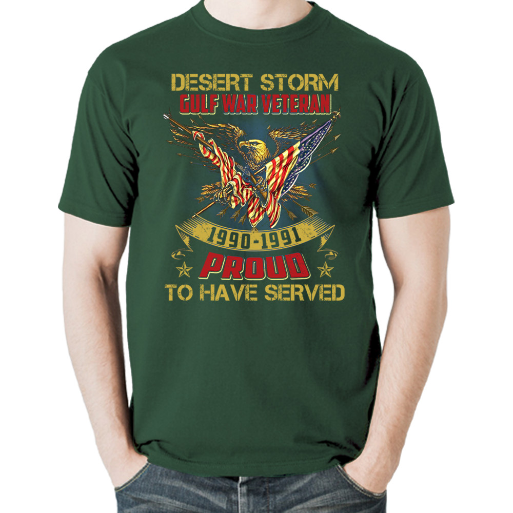 Veteran Gulf War Desert Storm US Patriotic Proud Hero T-Shirt Tee Gift New