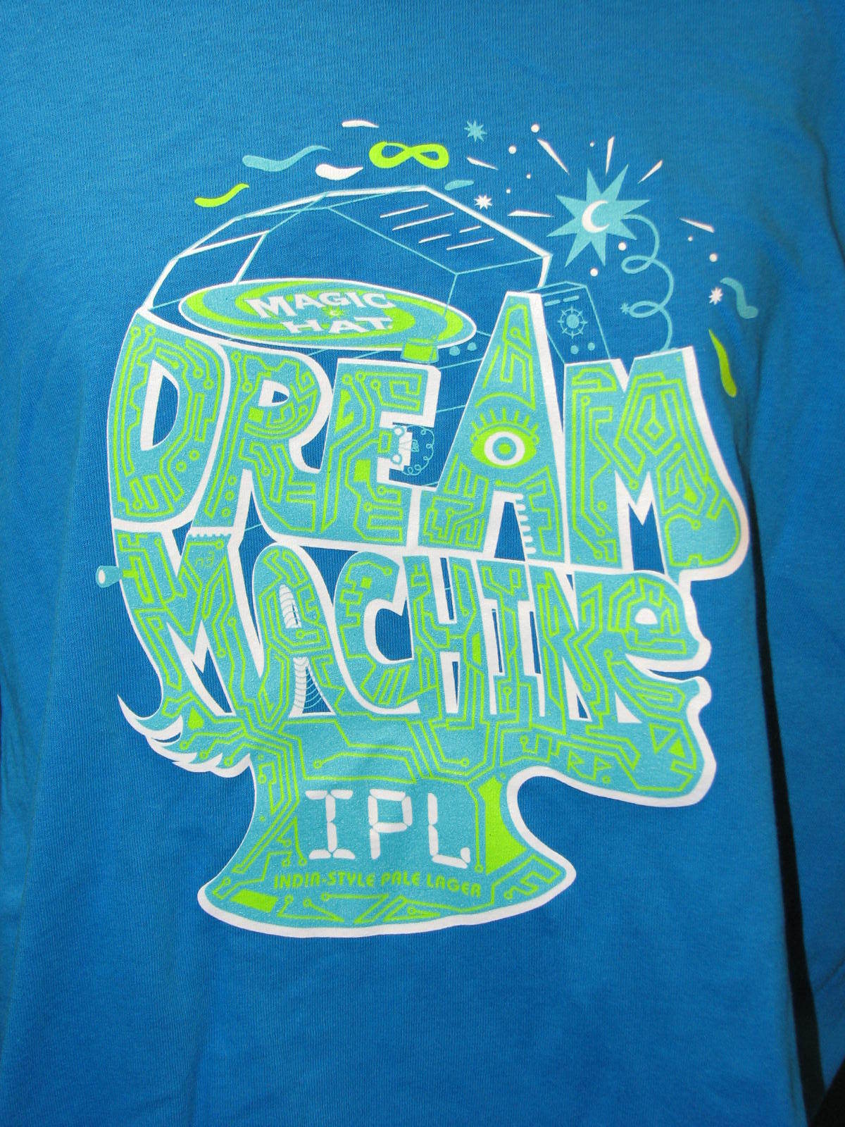 New Magic Hat Brewing Company Dream Machine IPL India Pale Lager Beer T Shirt L
