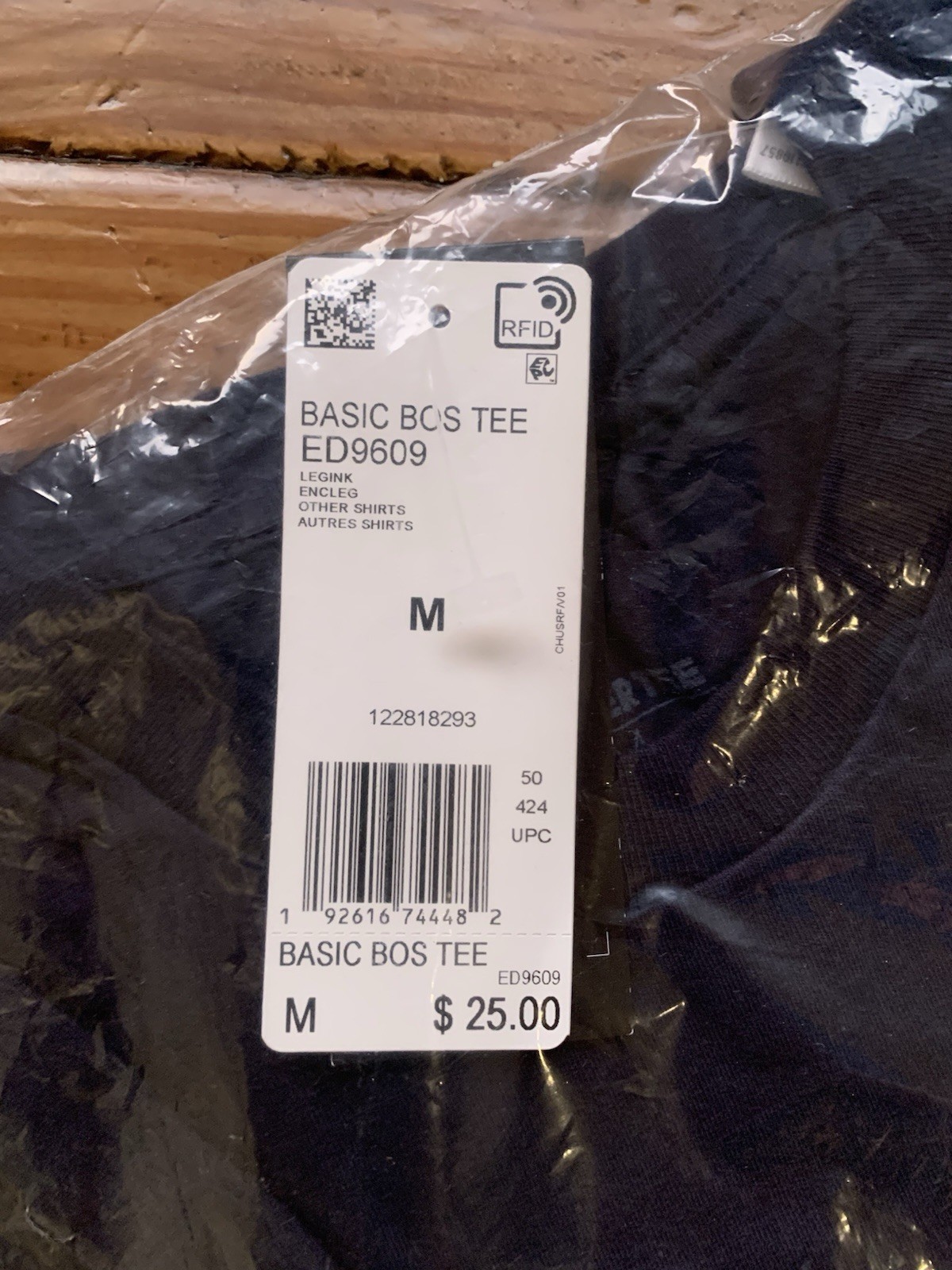 BRAND NEW Adidas Men&rsquo;s Basic BOS Tee 3 Stripes – LEGEND INK (Dark Navy) SIZE MD