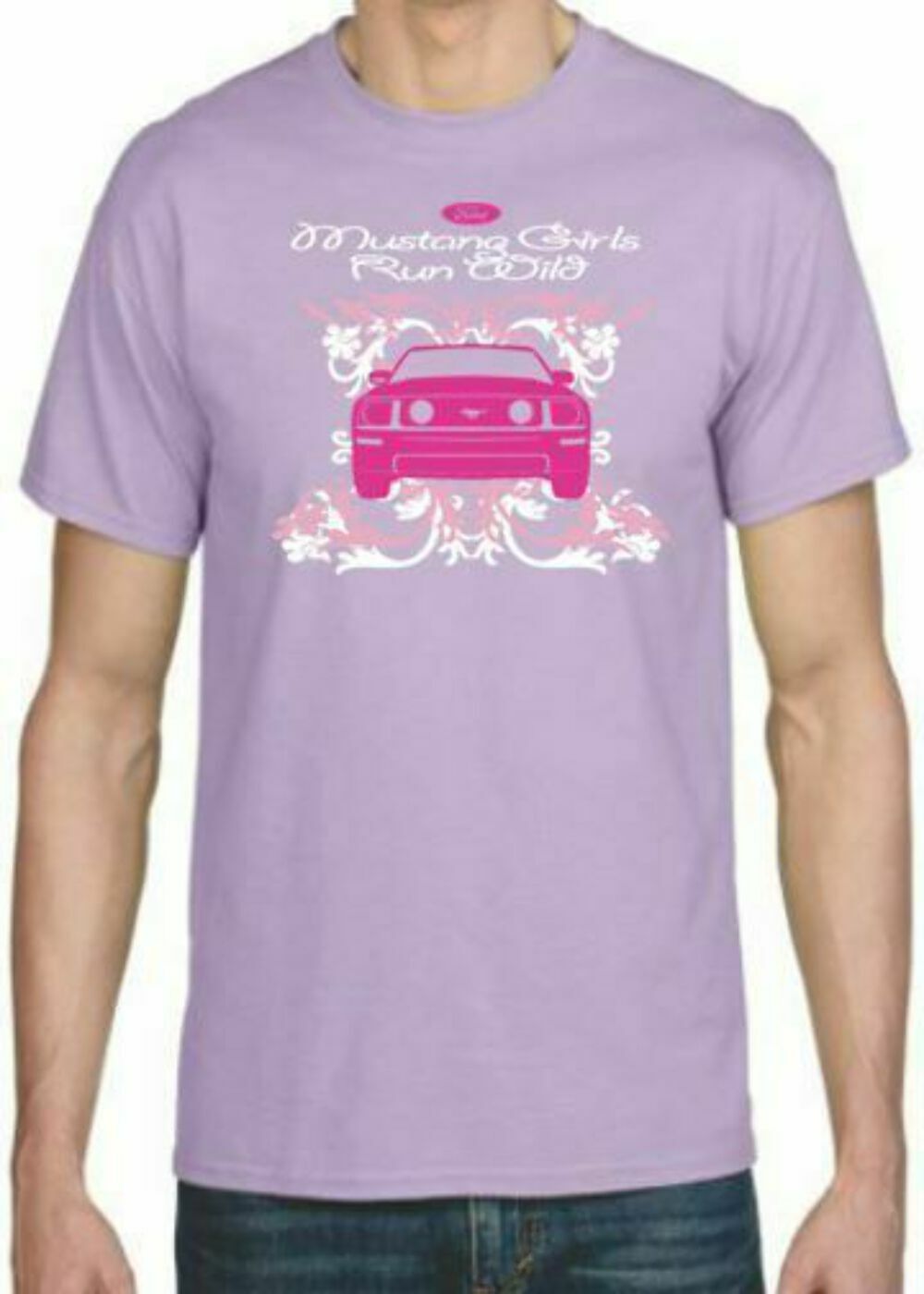 Adult DryBlend® T-Shirt – (MUSTANG GIRLS – FORD HOT ROD PONY )