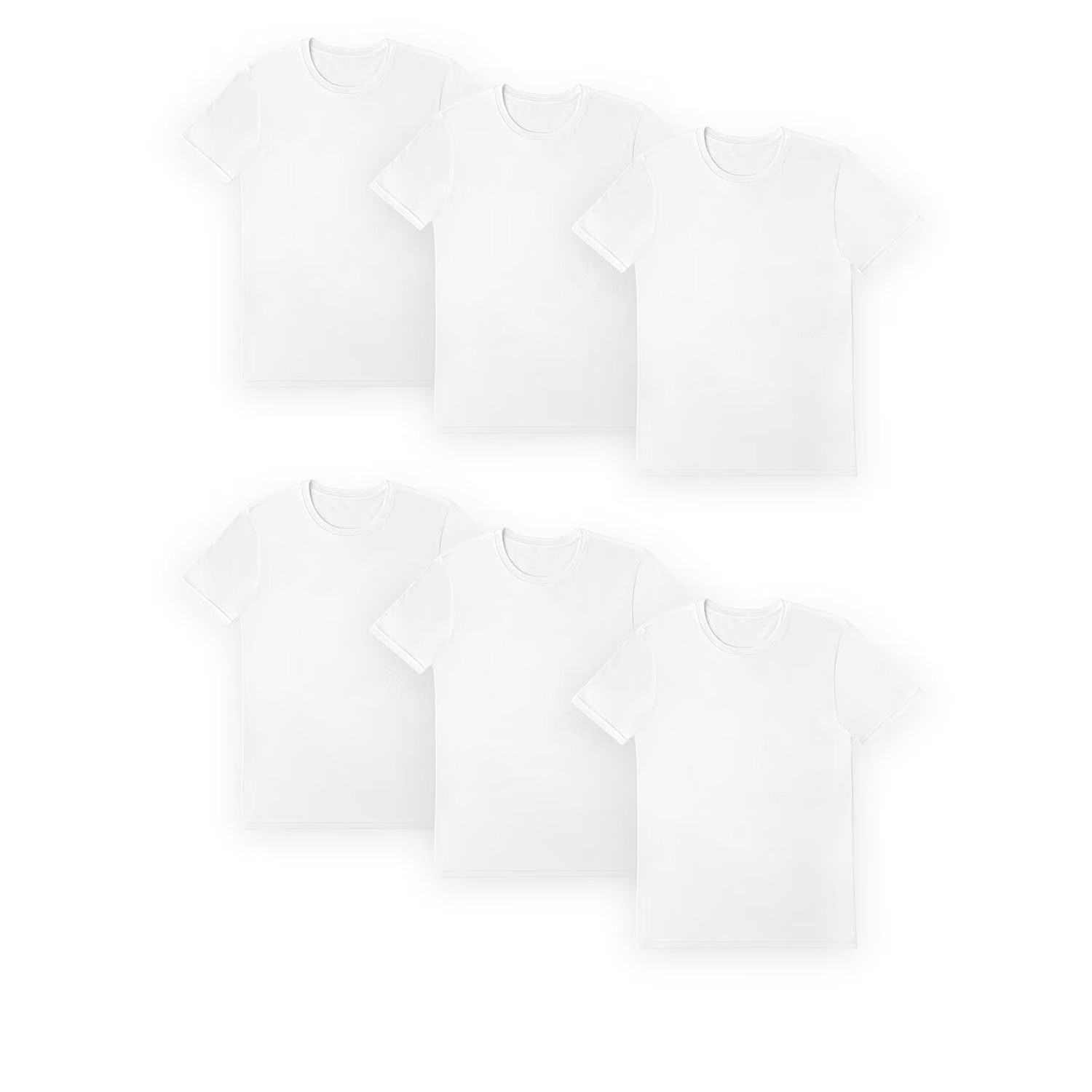 Member&rsquo;s Mark Men&rsquo;s 6 Pack Essential Undershirt Size M White