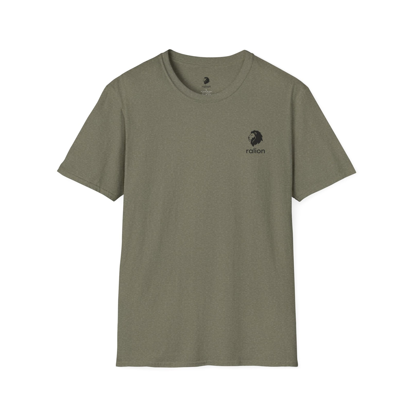 t shirt Minimal Lion Head logo T-Shirt | ralion Small Chest Print